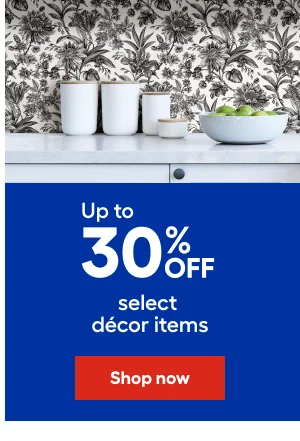 Get 30% OFF select decor items.