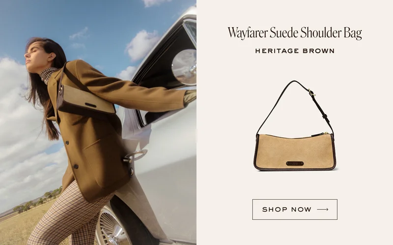 Wayfarer Suede Shoulder Bag