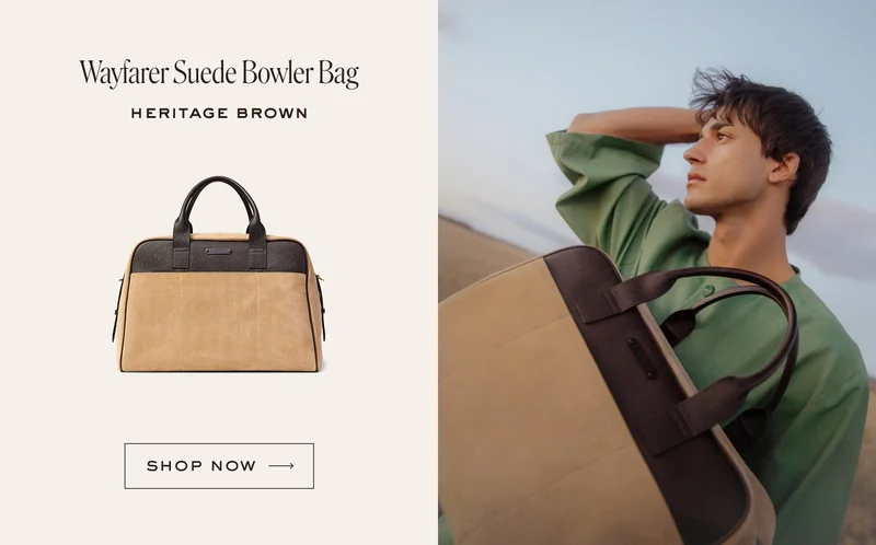 Wayfarer Suede Bowler Bag