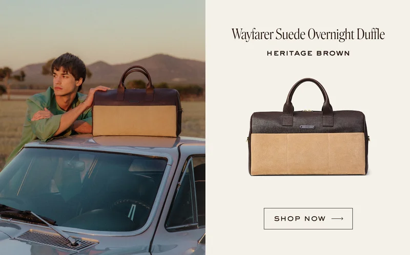 Wayfarer Suede Overnight Duffle
