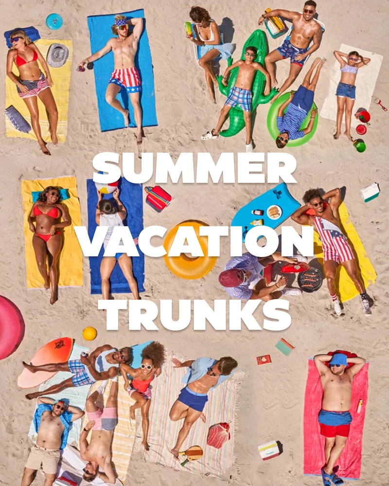 SUMMER VACATION SWIM TRUNKS