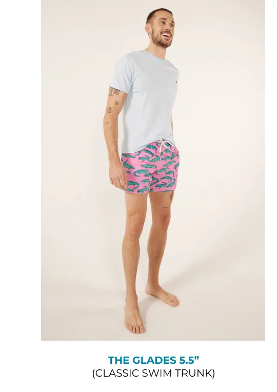 Classic Swim Trunk: The Glades 5.5"