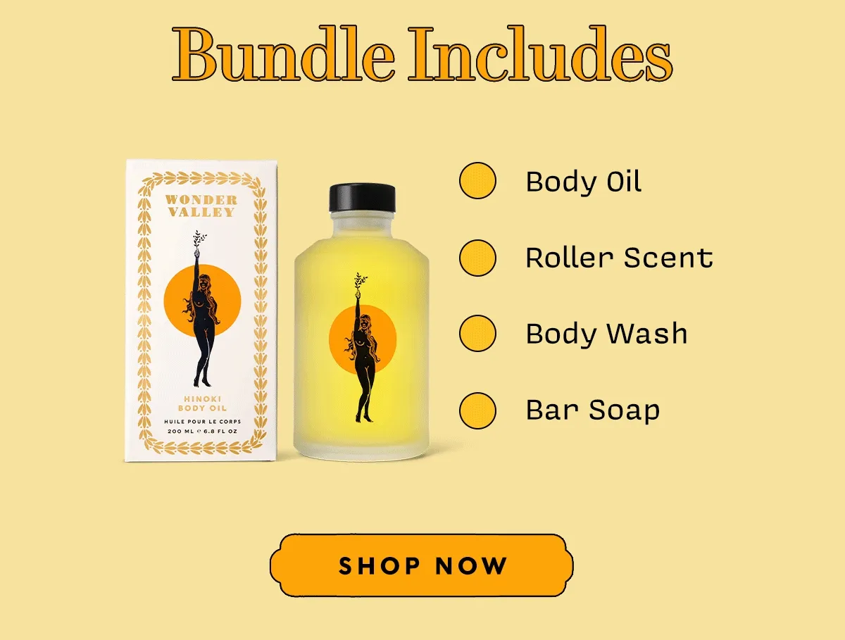 Includes:  ✅ Body Oil ✅ Roller Scent ✅ Body Wash ✅ Bar Soap.  SHOP NOW