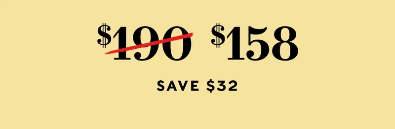 Original Retail: $190  NOW: $158 (save $32)