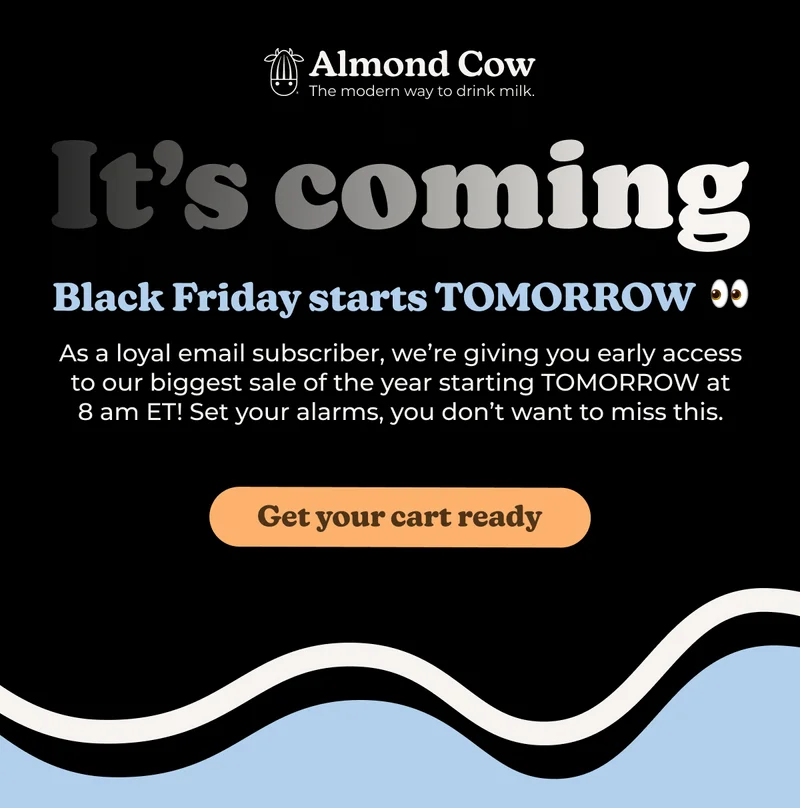 It's coming. Black Friday starts tomorrow. Get your cart ready