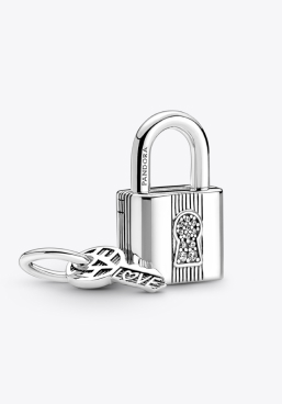 Padlock and Key Dangle Charm