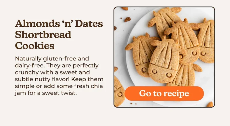 Almonds ‘n’ Dates Shortbread Cookies