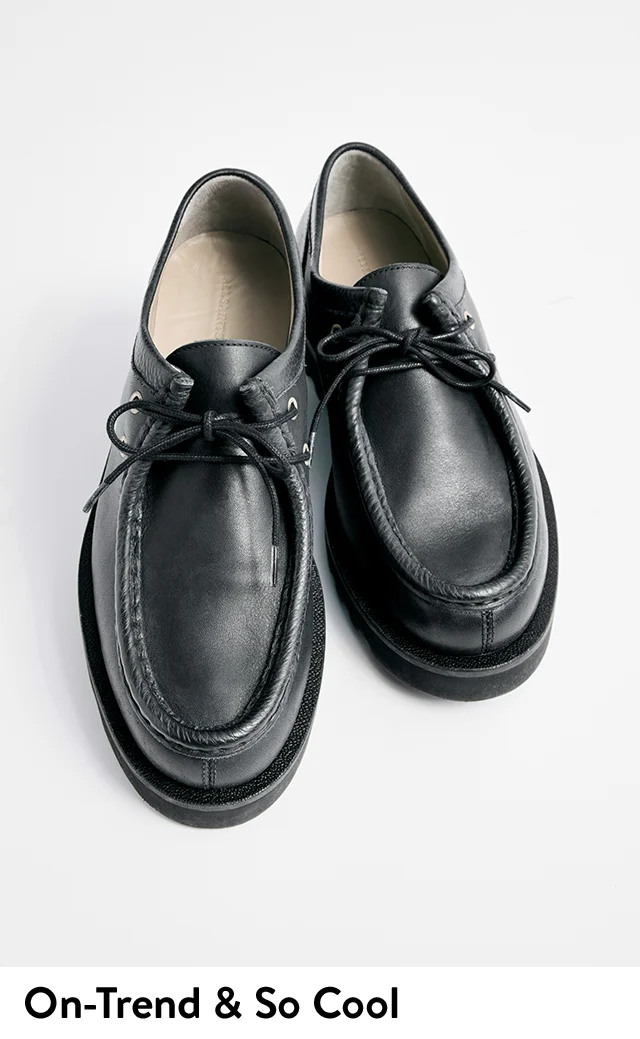 AllSaints Skiff lace-up shoe.