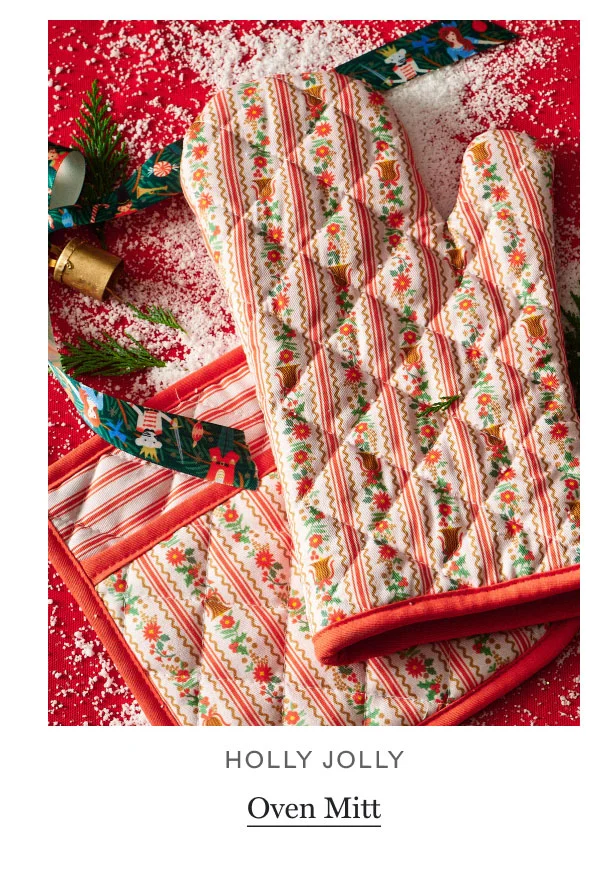 Holly Jolly Oven Mitt