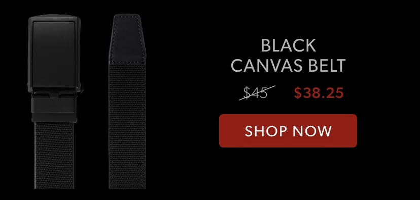 Black Canvas Belt
