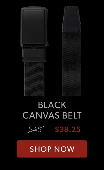 Black Canvas Belt