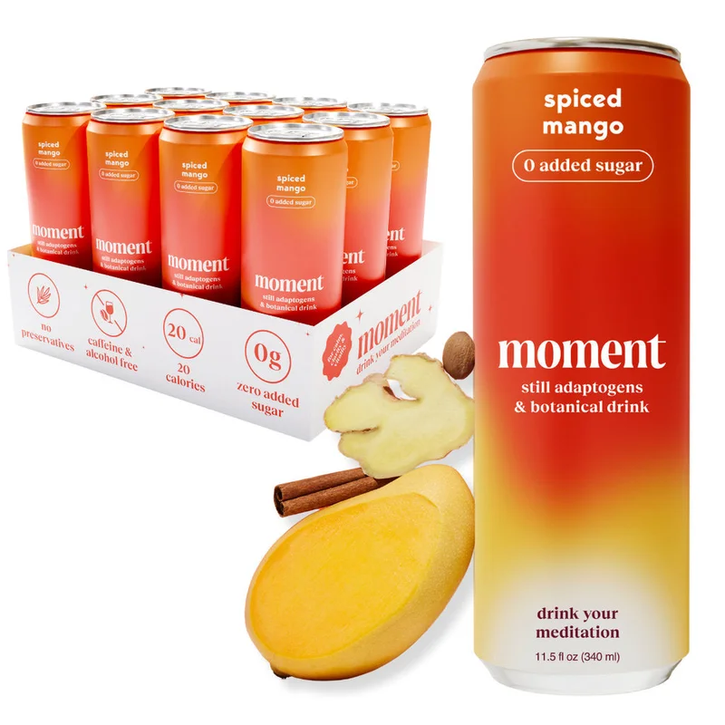 Image of Moment - Spiced Mango Botanical Water (12-Pack)