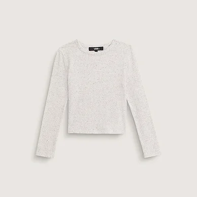 Kids Teri Confetti Rib Long Sleeve Shirt