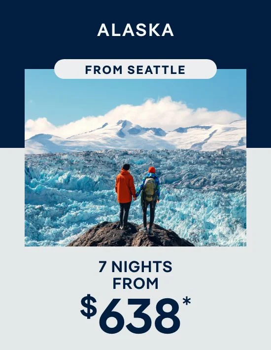 Alaska – 7 Nights From Seattle – Click to View Cruises & Book Now
