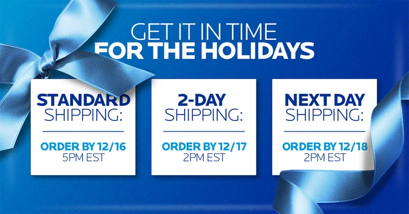 GET IT IN TIME FOR THE HOLIDAYS