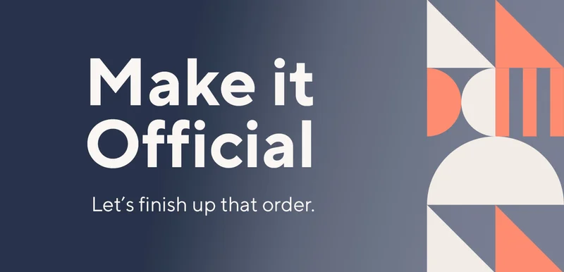Finish up that order