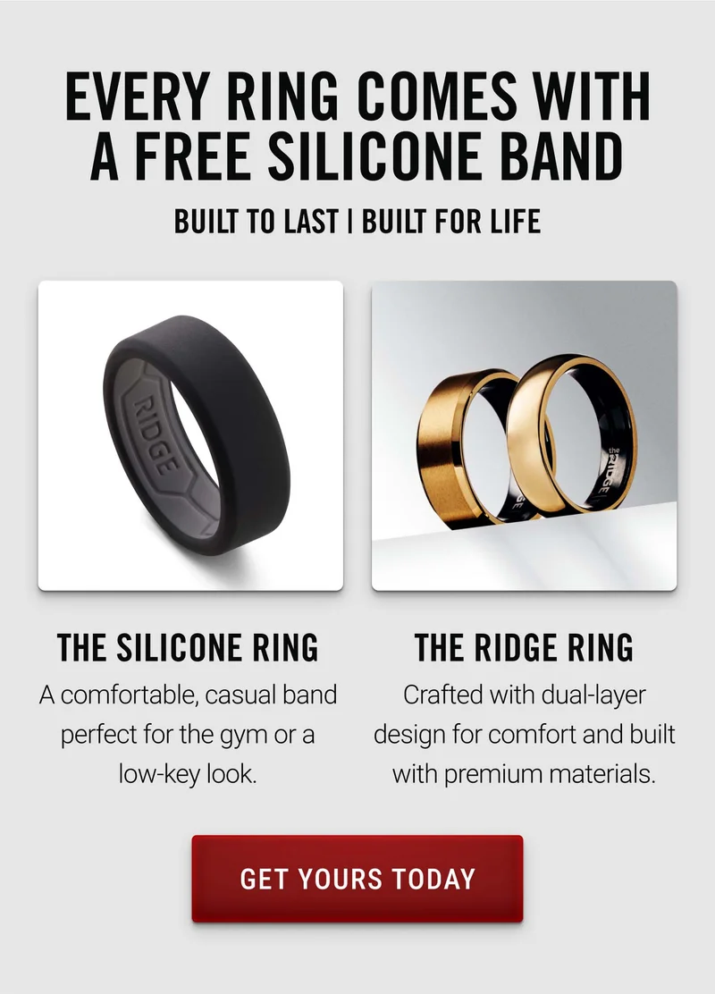 Every Ring Comes with a Free Silicone Band | Get Yours Today