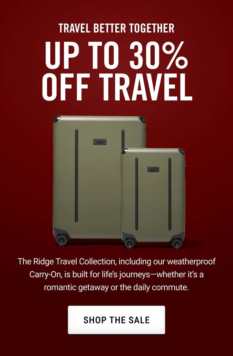 Up to 30% Off Travel | Shop the Sale