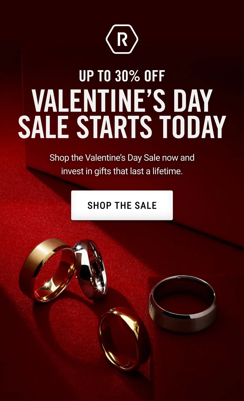 Shop Up to 30% Off the Valentine's Day Sale