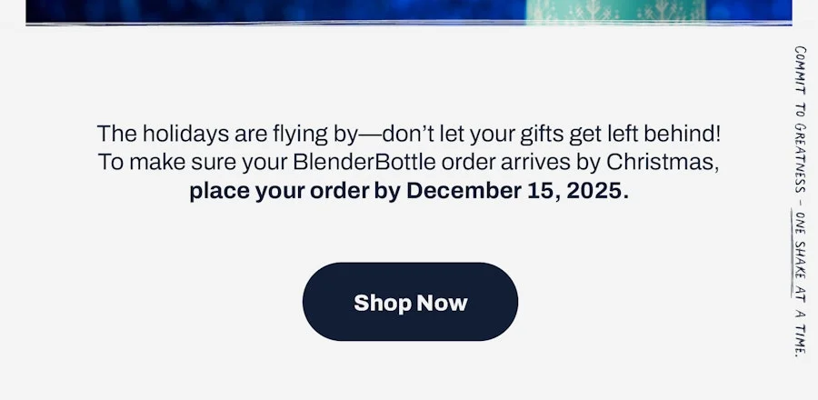 Get By Christmas, order by December 15.