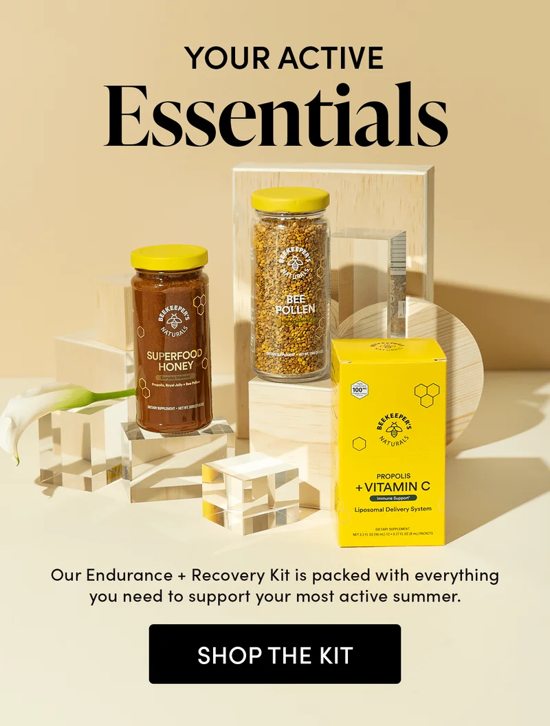 Your Active Essentials Our Endurance + Recovery Kit is packed with everything you need to support your most active summer.