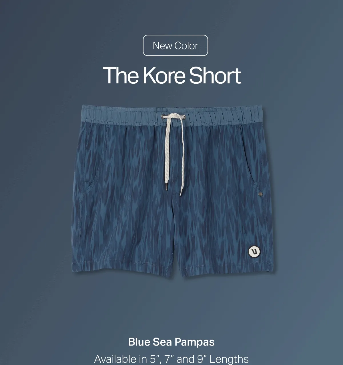 New Color: The Kore Short - Blue Sea Pampas