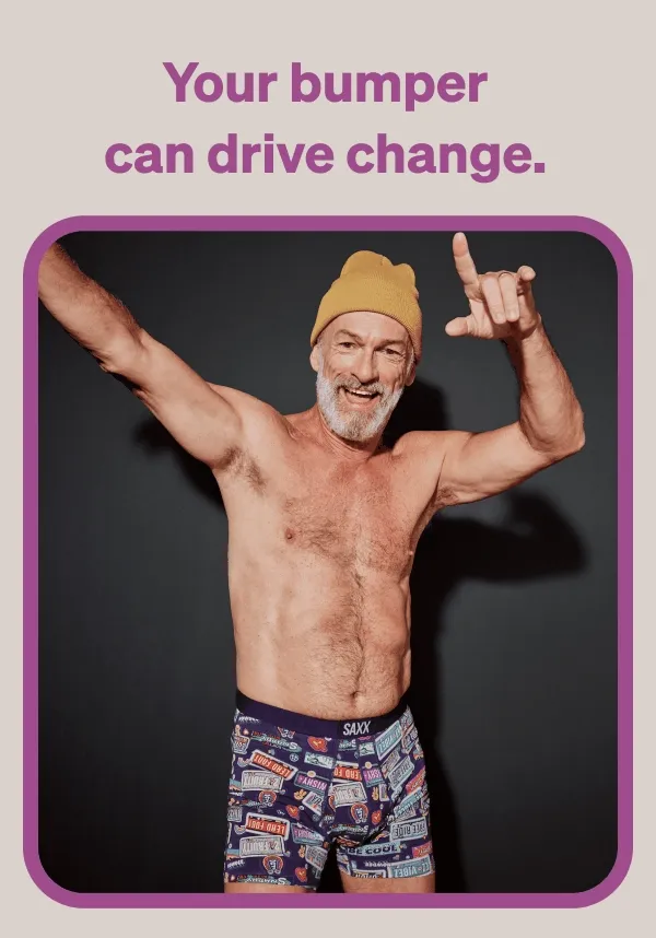 Your bumper can drive change.