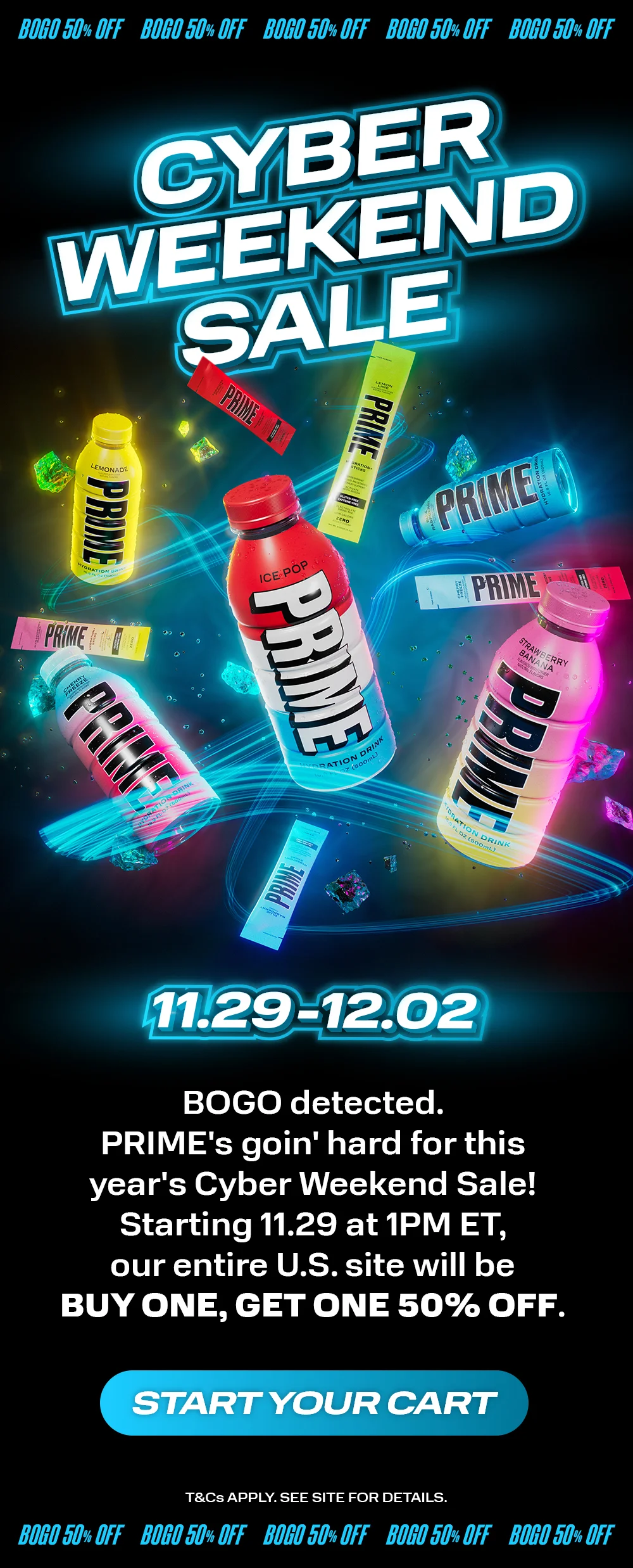 PRIME Hydration Cyber Weekend Sale