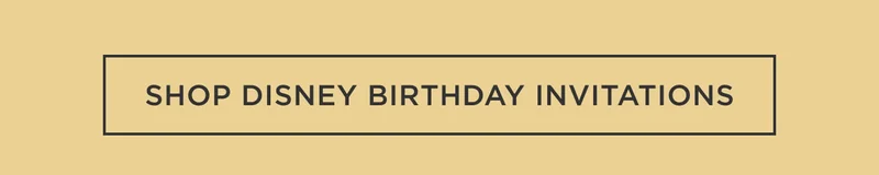 Shop Disney Birthday Invitations