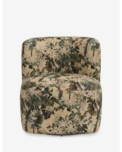 Lois Swivel Chair-Jade Tapestry