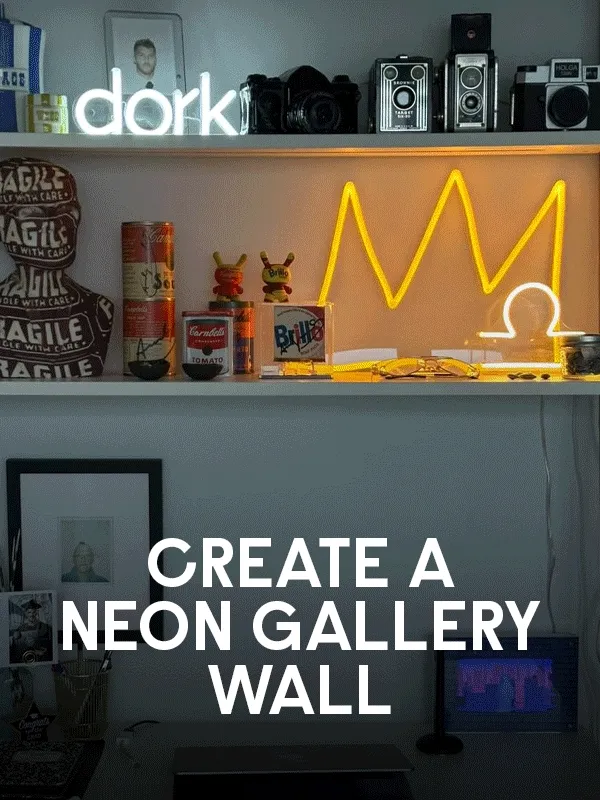 How to Create a Neon Gallery Wall