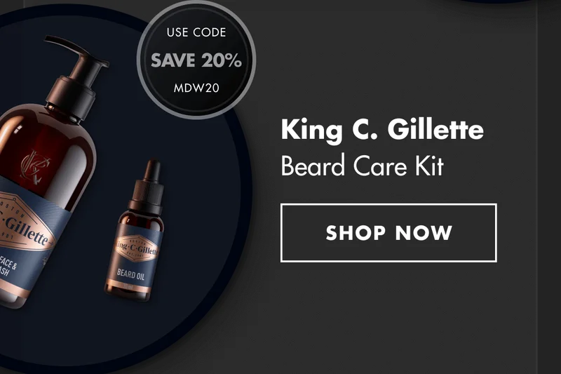 King C. Gillette Beard Care Kit. SHOP NOW