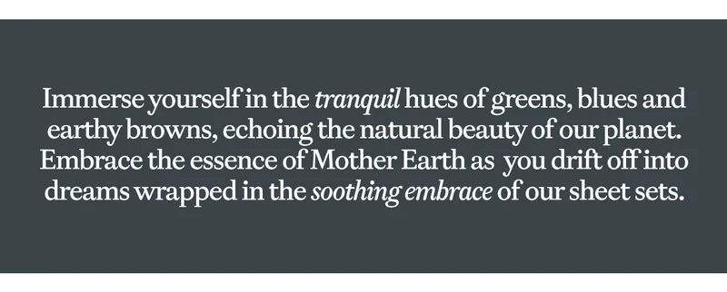Immerse yourself in the tranquil hues....