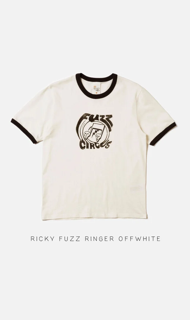 Ricky Fuzz Ringer T-Shirt Offwhite
