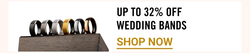 Up to 32% OFF Wedding Bands