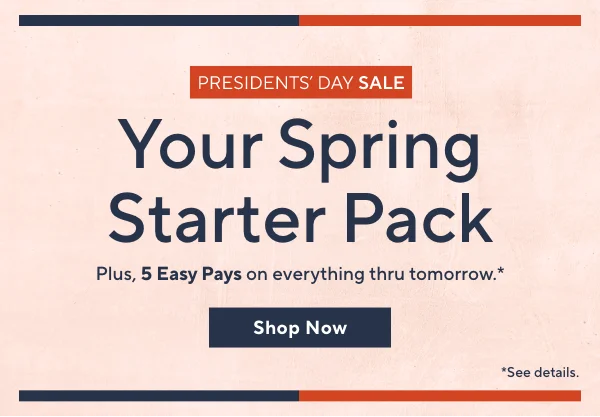 spring starter pack