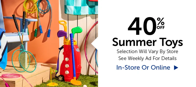 40% Off Summer Toys - Select Categories