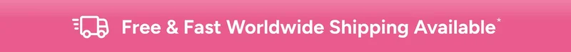 Free & fast worldwide shipping available