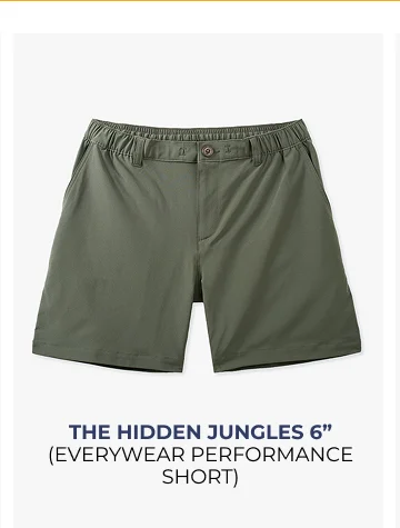 Everywear Performance Short: The Hidden Jungles 6"