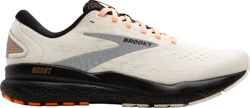 Brooks,  Ecru - Orange - Black / 9.5