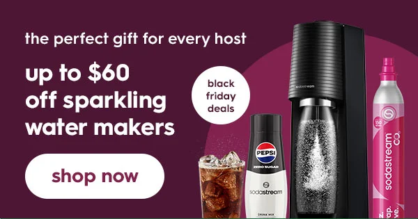 UP to $60 off Sparkling Water Makers UP to $60 off Sparkling Water Makers