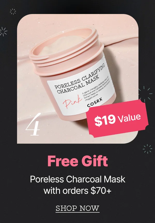 Free gift with orders $70+
