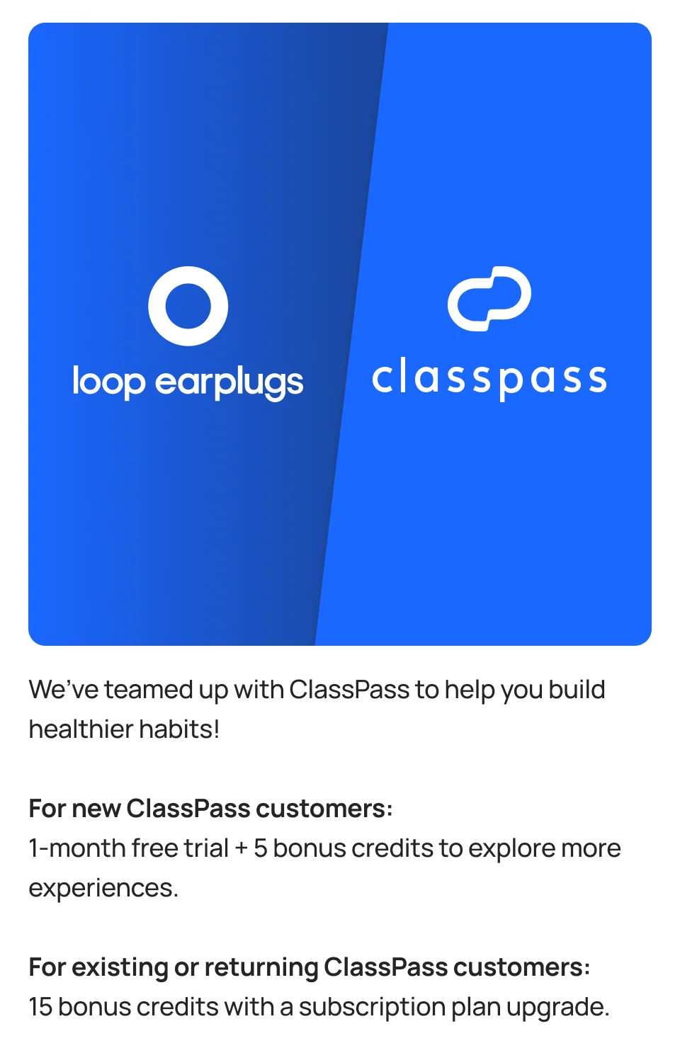 ClassPass Partnership