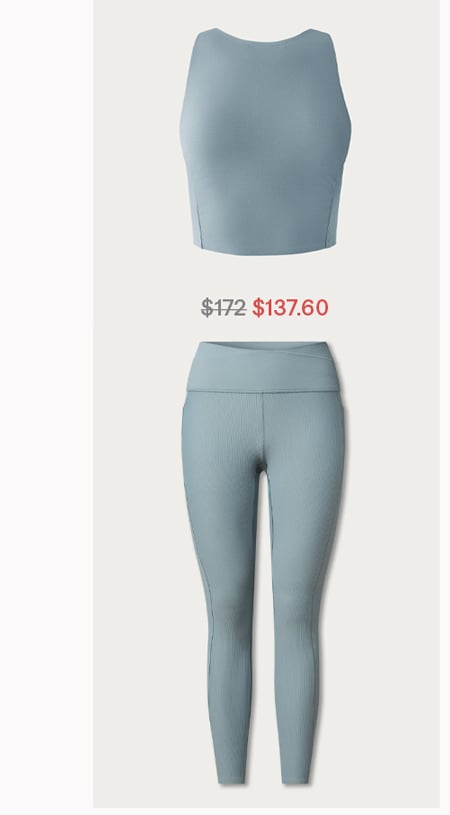 Ripple Longline Bra + 7/8 Legging Kit