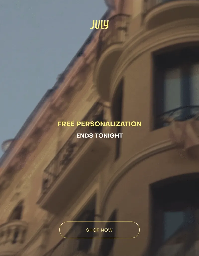 Free Personalisation Across The Range