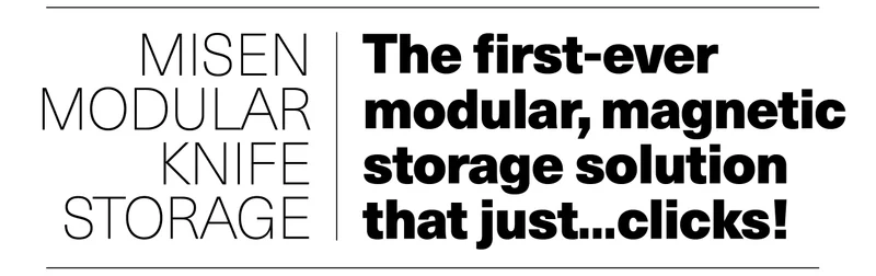 Misen Modular Knife Storage. The first-ever modular, magnetic storage solution that just...clicks!