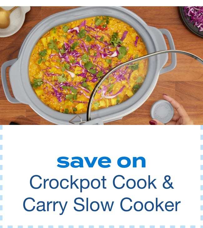 Crockpot Programmable 7-Quart Cook & Carry Slow Cooker