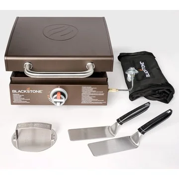 Blackstone 17" Portable Outdoor Griddle with Hood,Carry Bag & Tool Kit