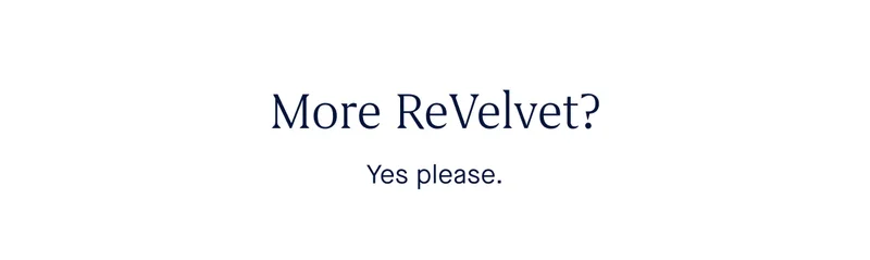 More ReVelvet? Yes please.