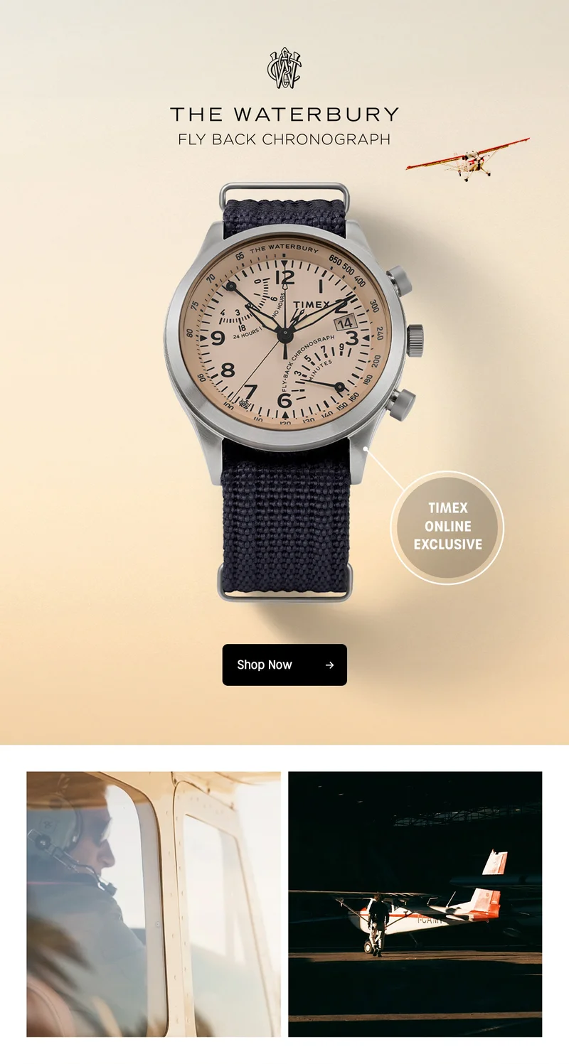 THE WATERBURY FLY BACK CHRONOGRAPH | TIMEX ONLINE EXCLUSIVE | Shop Now